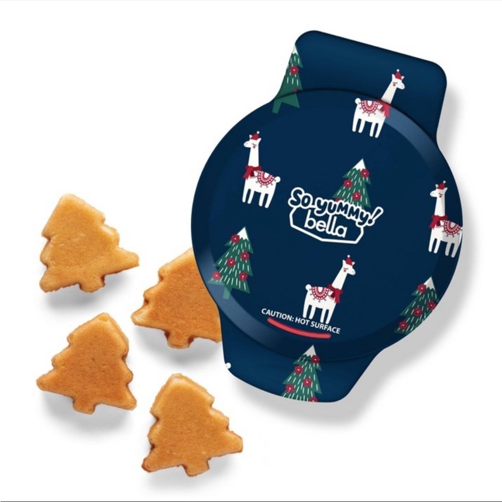So Yummy by bella Mini Waffle Maker Llama Nonstick Aluminum Limited Edition- NWT